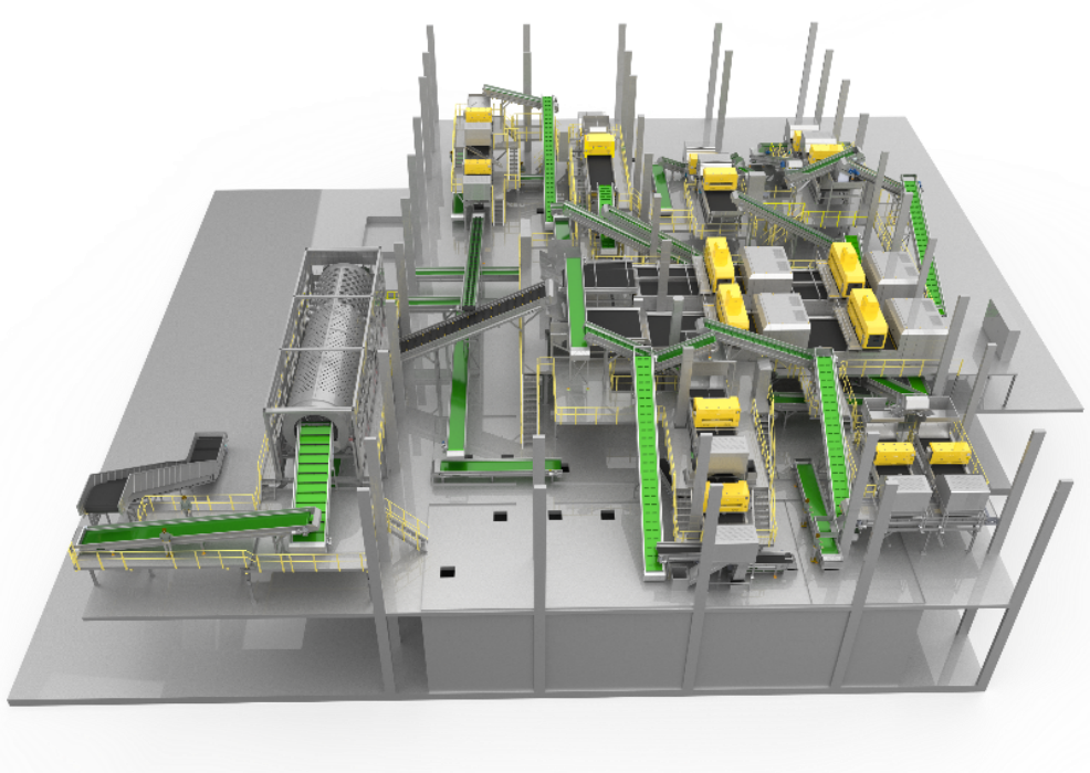 Taiwan Mixed Waste Plastic Fully Automatic Sorting Center